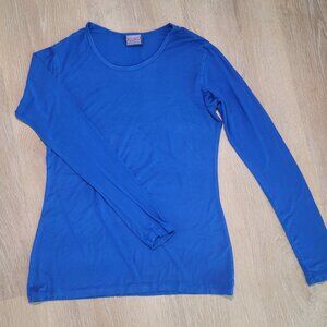 Cherokee Workwear LS Underscrub Top - Royal, Size S